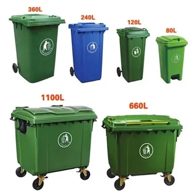 Can plastic trash cans be used in the garage?